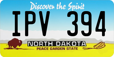 ND license plate IPV394
