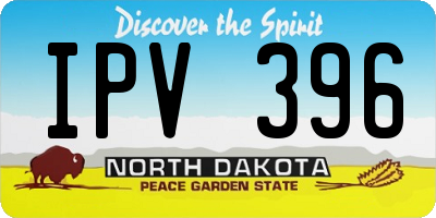 ND license plate IPV396