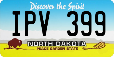 ND license plate IPV399