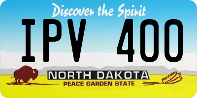 ND license plate IPV400