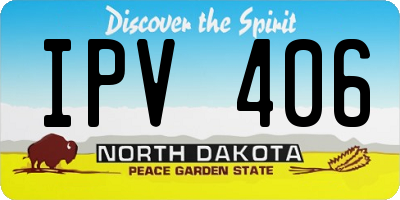 ND license plate IPV406