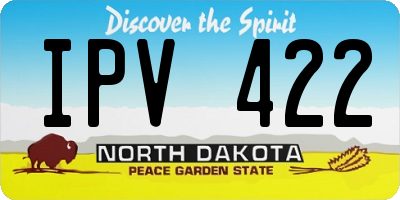 ND license plate IPV422