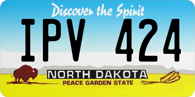ND license plate IPV424