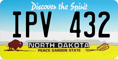 ND license plate IPV432