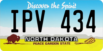 ND license plate IPV434