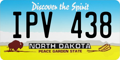 ND license plate IPV438