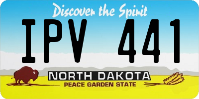 ND license plate IPV441