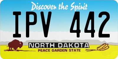 ND license plate IPV442