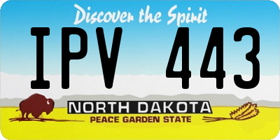 ND license plate IPV443