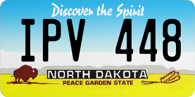 ND license plate IPV448