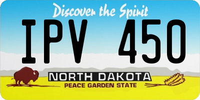ND license plate IPV450