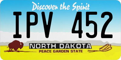 ND license plate IPV452