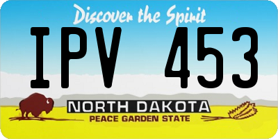 ND license plate IPV453