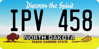 ND license plate IPV458