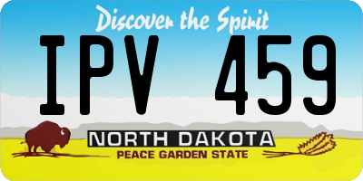 ND license plate IPV459