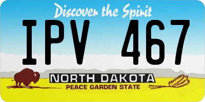 ND license plate IPV467