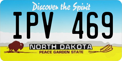 ND license plate IPV469