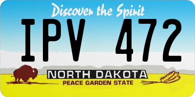 ND license plate IPV472