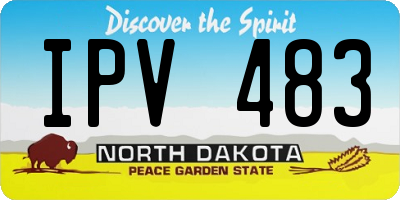 ND license plate IPV483