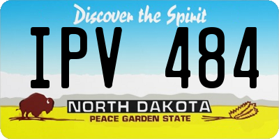 ND license plate IPV484