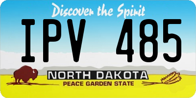 ND license plate IPV485