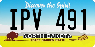 ND license plate IPV491