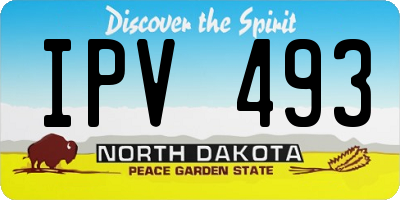 ND license plate IPV493