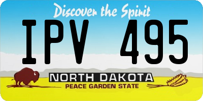 ND license plate IPV495