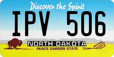 ND license plate IPV506