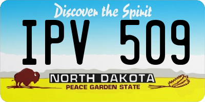 ND license plate IPV509