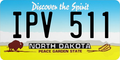 ND license plate IPV511