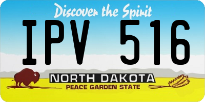 ND license plate IPV516