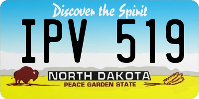 ND license plate IPV519