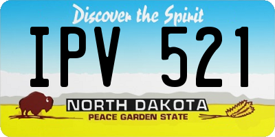 ND license plate IPV521