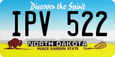 ND license plate IPV522