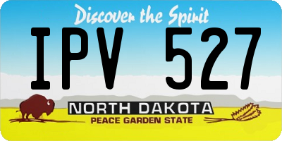 ND license plate IPV527
