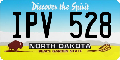 ND license plate IPV528