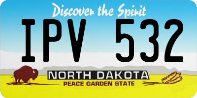 ND license plate IPV532