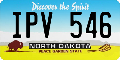 ND license plate IPV546