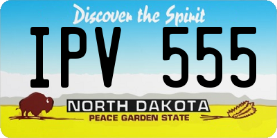 ND license plate IPV555