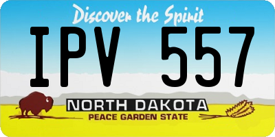 ND license plate IPV557