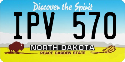 ND license plate IPV570