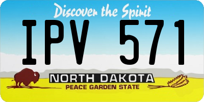 ND license plate IPV571