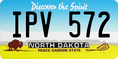 ND license plate IPV572