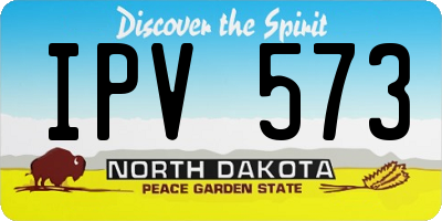 ND license plate IPV573