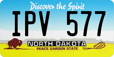 ND license plate IPV577