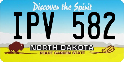 ND license plate IPV582
