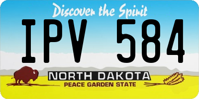 ND license plate IPV584