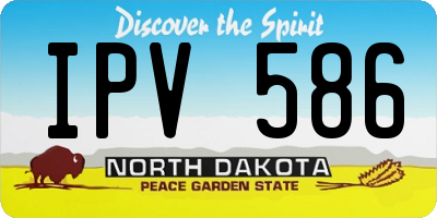 ND license plate IPV586
