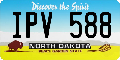 ND license plate IPV588